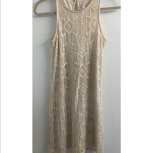 White ivory boho dress